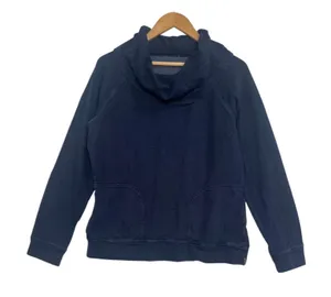Patagonia Top Womens Medium Blue Micro Dot Cowl Neck Pullover Outdoor Casual thumbnail 1
