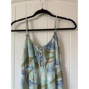 Abercrombie & Fitch Floral Midi‎ Dress Button Front Casual Summer XXS Petite thumbnail 2