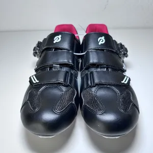 Peloton Cycling Shoes Unisex Size 41 Black Red Cleats Included Indoor Spin Bike thumbnail 2