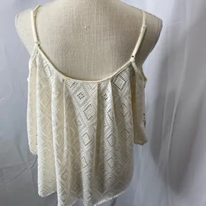 Miss Me lace eyelet cold shoulder top size small embroidered front thumbnail 10