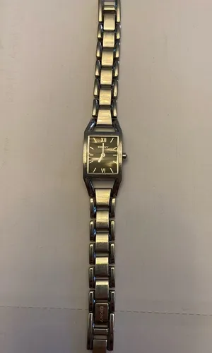 DKNY Women’s Silver Bracelet Link Watch with Black Accents thumbnail 4