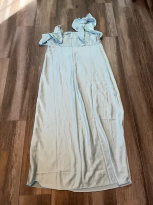 Madewell Blue Flutter Sleeve Dress thumbnail 4