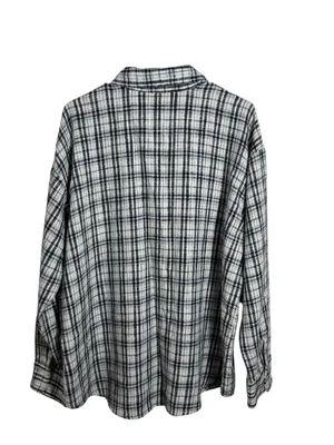 Abercrombie & Fitch Plaid Shirt Jacket Textured Tweed Shacket Oversized XL thumbnail 3
