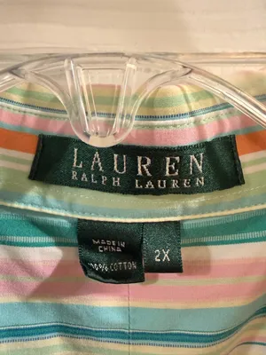 Lauren Ralph Lauren Multicolor Striped Button-Up Blouse thumbnail 3