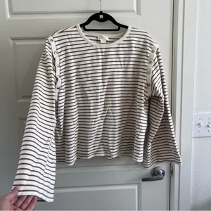 Maeve Anthropologie Stripped Sweater Top thumbnail 5