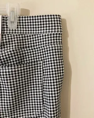gingham Capris White Size 3X thumbnail 4