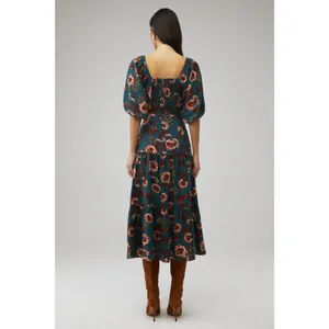 MINKPINK Olivia Floral Cutout Maxi Dress. Get ready for autumn in multi-color XS thumbnail 4