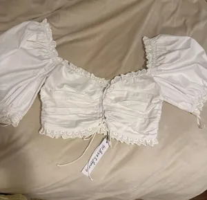 For Love & Lemons Top Crop White thumbnail 1