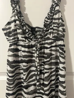 Animal Print Mini Dress Gray thumbnail 3