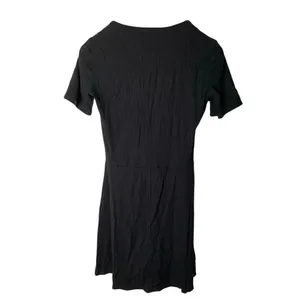 Reformation Cardinal ribbed knit short sleeve mini dress black size large thumbnail 3