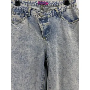Edikted Blue Jeans Straight leg mom's jeans High rise crossover front size M thumbnail 5