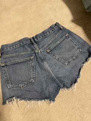 GUC Agolde Parker denim shorts in control thumbnail 8