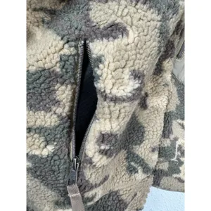 Darc Sport Wolves Lone Pine Woodland Camo Full Zip Fleece Jacket Unisex Sz M New thumbnail 5