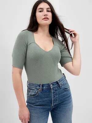 GAP sweater knit bodysuit thumbnail 1