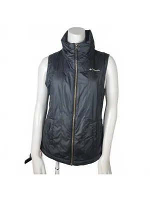 Columbia Women's Black Quilted Sleeveless Vest Size Small thumbnail 2