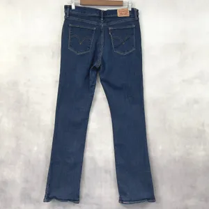 Levis Classic Bootcut Jeans Womens 30 Dark Wash‎ Stretch Minimalist Americana thumbnail 4