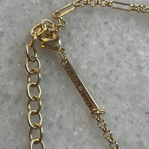 Kendra Scott pendant necklace genuine stone 14K gold over brass jewelry New OS thumbnail 2