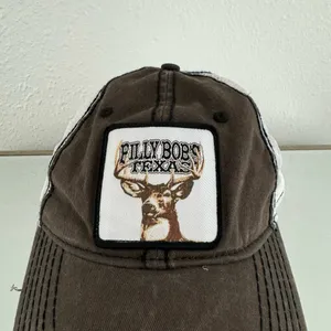 BILLY BOBS TEXAS Y2K Brown White Buck Rack Addict Country Baseball Hat thumbnail 7