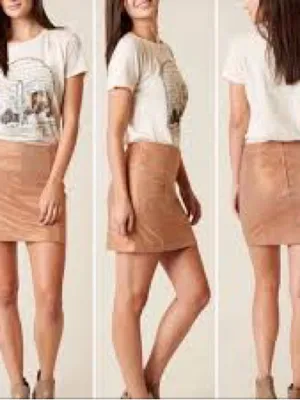 Free people Sparkle Metallic copper Mini Skirt thumbnail 3