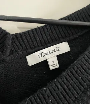 Black V Neck Sweater size S thumbnail 2