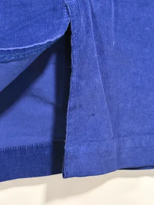 We The Free Deep Blue Corduroy Pencil Skirt thumbnail 3