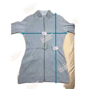 UGG Australia Blue Gray Zip Front Drawstring Fleece Jacket Tunic Women's Size M Size M thumbnail 10