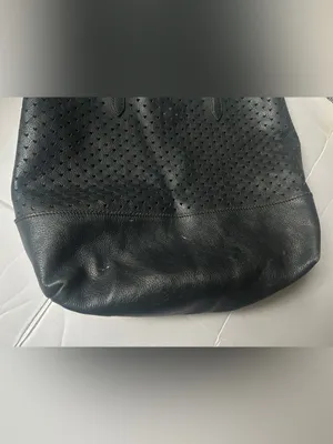 J. Crew Heart Cutout Leather Tote Bag thumbnail 5