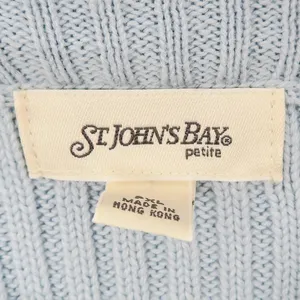 Vintage 90s Blue Striped Quarter Zip Sweater thumbnail 5