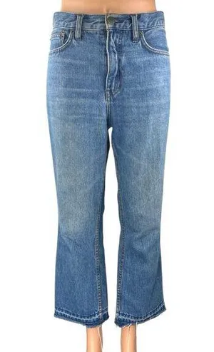 Free People Women's Blue High Waisted Flared Bootcut Denim Jeans Pants Size 28 thumbnail 1
