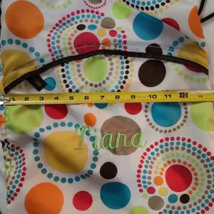 Thirty - One Tiana Cinch Sac Polka Dots Dopamine Classic Preppy Coconut Girl thumbnail 3