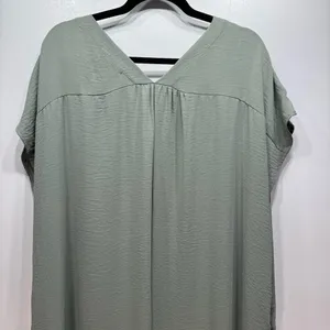 Sage Green Flowy Boxy Cut Sleeveless Maxi Dress with Pockets Jade by Jane NEW thumbnail 7
