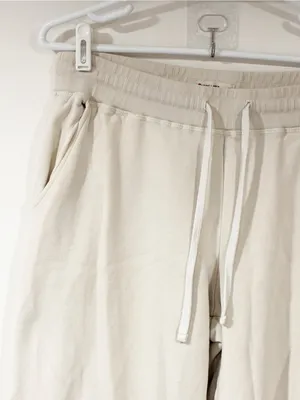 Marine Layer Cream Pull On Wide Leg Drawstring Pants Size Medium thumbnail 2