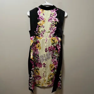 Vintage Y2K Floral Silk Dress Garden Party Romantic Femme Fatale Romantic Grunge thumbnail 4
