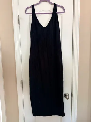 Ribbed Maxi dress Black Size XL thumbnail 2