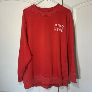 Aerie Down to Earth Sweatshirt L Red Mind In The Mtns Graphic Ribbed Pullover‎ thumbnail 2