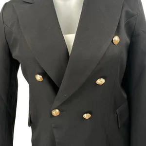 NEW Lioness Women' Black Long Sleeve Double Breasted Blazer Suit Jacket Size XXL thumbnail 4