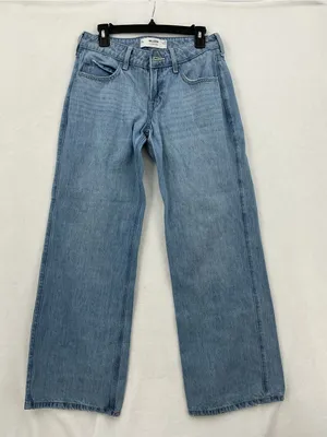 Hollister Light Blue Wide-Leg Jeans 1039 thumbnail 2