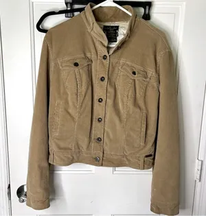 Baby Phat Y2k corduroy button up jacket tan size medium thumbnail 1