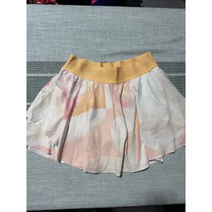 Lululemon Court Rival High Rise Skort Tall Pastel Multi Abstract Print Size 8 thumbnail 7