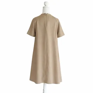 & Other Stories Paris Atelier A Line‎ Beige Dress Size 4 Short Sleeve Minimalist thumbnail 2