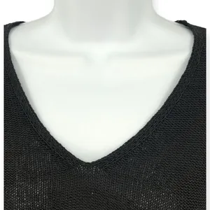 J. McLaughlin | XS | Open Knit Semi Sheer V-neck Pullover Sweater thumbnail 4
