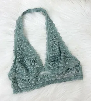 Victoria’s Secret Green Lace Bralette Size XS thumbnail 1