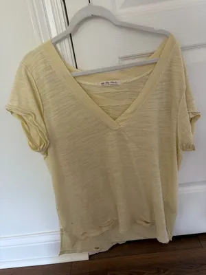 Free People Yellow Top thumbnail 1