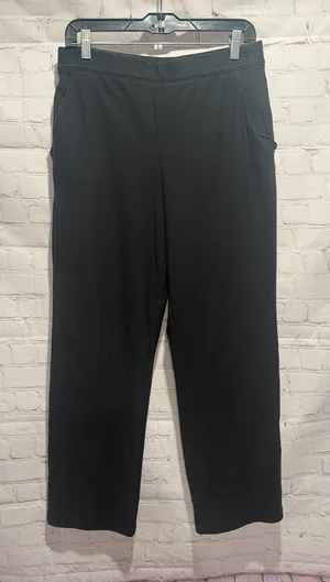 L.L. Bean Black Venture Stretch Wide leg comfort pants Woman's‎ Size M thumbnail 1