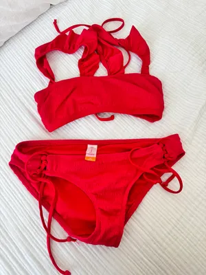 Red Swimsuit Size XS thumbnail 1