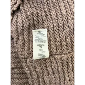 Free People Textured Knit Sweater Brown Oversized Slouchy Pullover Women’s Large thumbnail 4