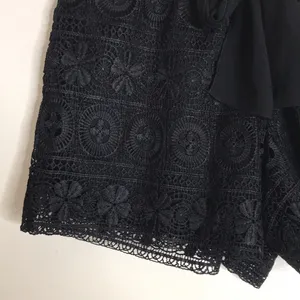 Iily white‎ black lace double liner shorts size small thumbnail 2
