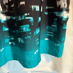 Motherhood Maternity Summer Short‎ Dress Size Large Quarter Zip Lightweight Teal thumbnail 3