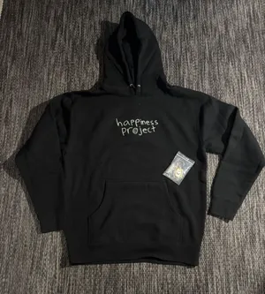Happiness Project Hoodie Oversized Size Medium Black thumbnail 1