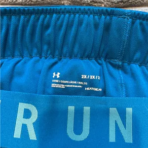Under Armour Women's Teal and Light Green Athletic Shorts thumbnail 3